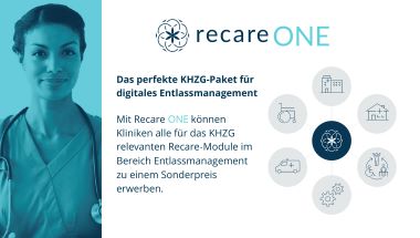 Digitales Entlassmanagement mit Recare für Ihr KHZG-Patientenportal