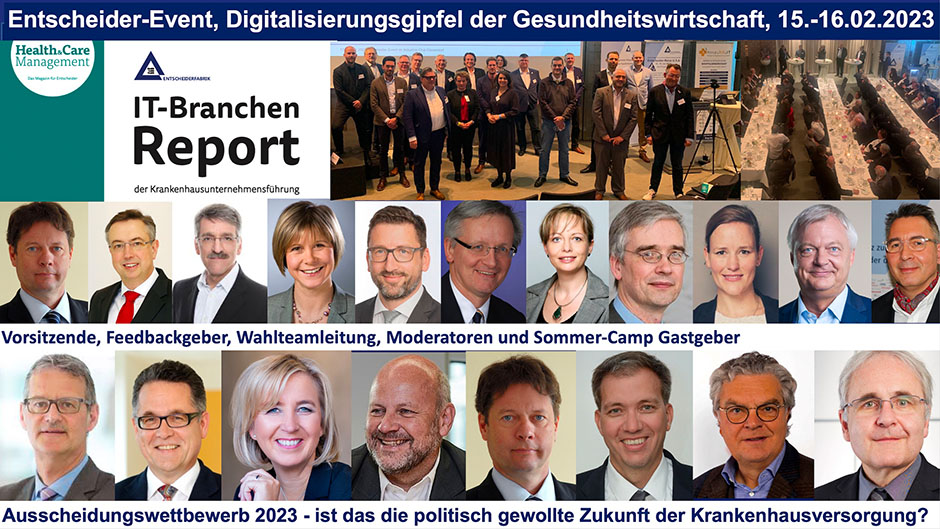 Der Digitalisierungsgipfel der Gesundheitswirtschaft - sichern Sie sich Ihren Platz am 15.-16.02. auf dem Entscheider-Event!