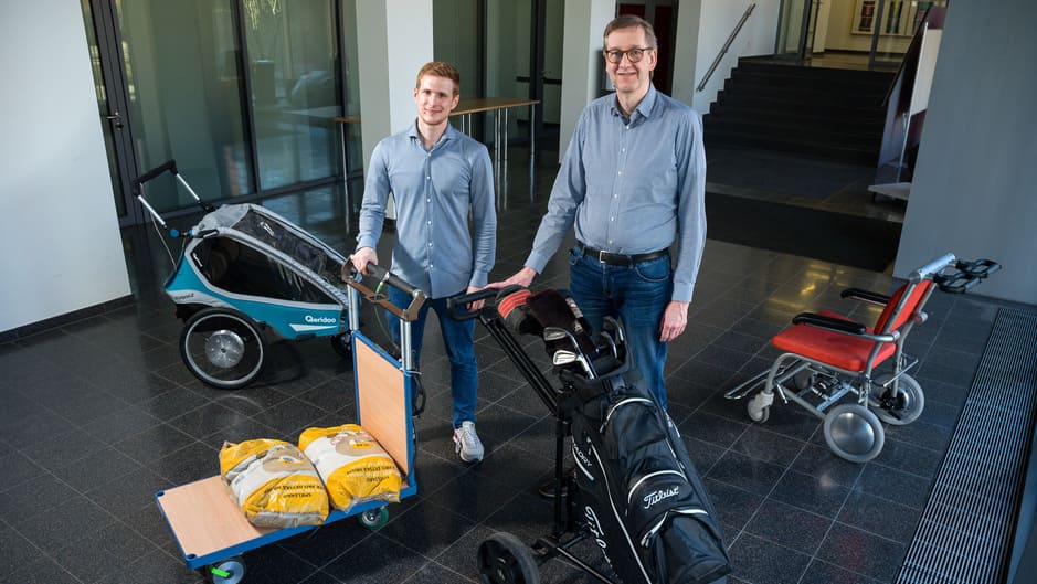 Von Rollstuhl bis Einkaufswagen: Mitdenkende Räder und Sensorgriff machen das Fahren leicht