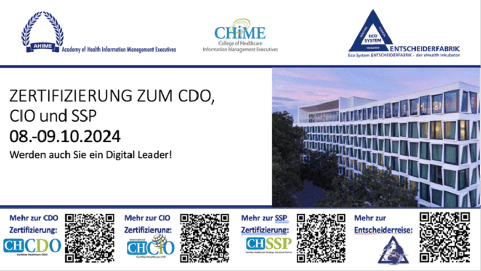 Internationale anerkannte Zertifizierung zum CDO, CIO und SSP