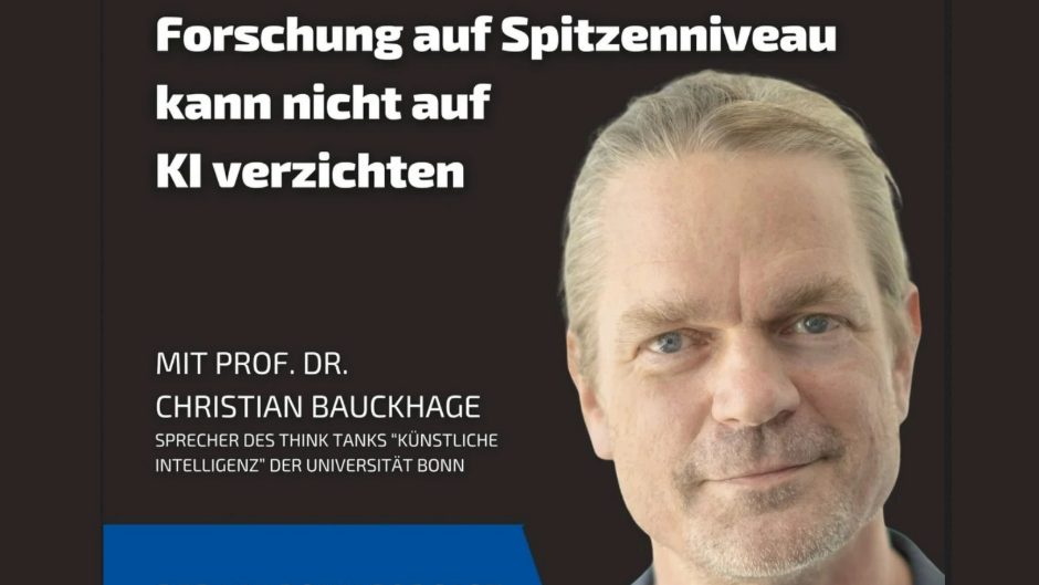 Wer auf Spitzenniveau forschen will, kann auf KI nicht verzichten