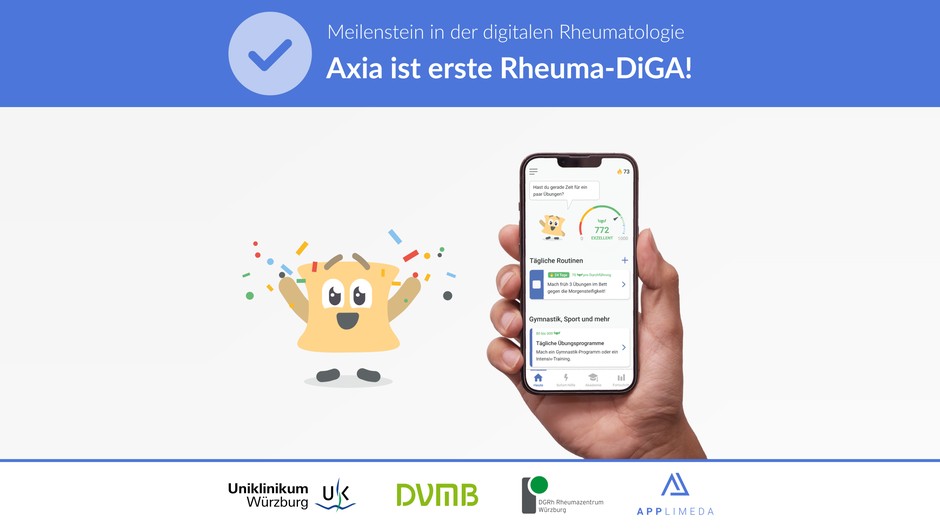 Erste DiGA für Rheuma zugelassen: Axia-App schließt Versorgungslücke bei axSpA