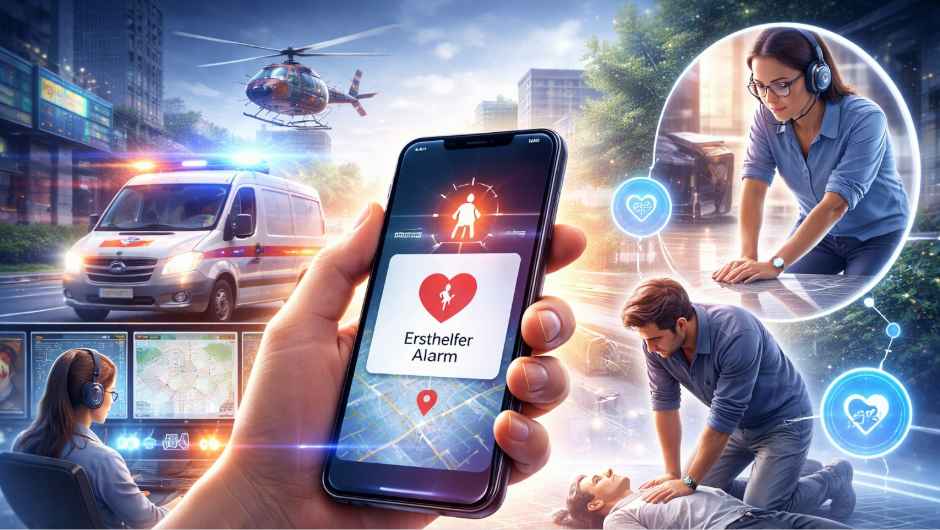 Digitale Rettungskette: Neues Registermodul erfasst Ersthelfer-Apps und Telefonreanimation