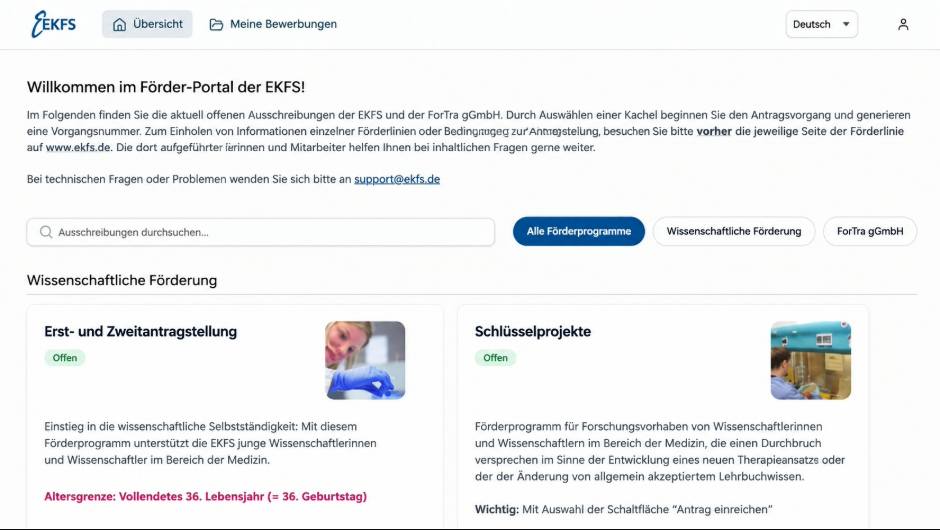 Fördermittel digital beantragen: EKFS modernisiert Antrags- und Projektprozesse