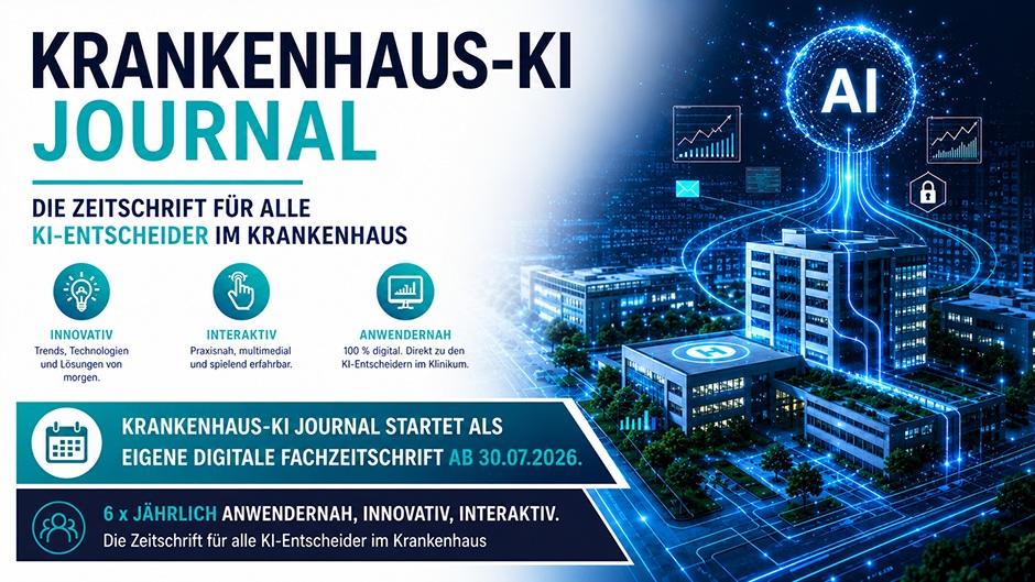 Mehr Raum für KI: Das KRANKENHAUS-KI JOURNAL wird eigenständig Mehr Raum für KI: Das KRANKENHAUS-KI JOURNAL wird eigenständig