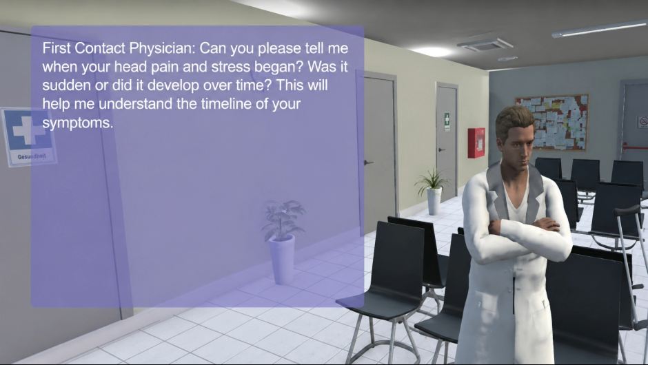 Virtueller KI-Interviewer für das Gesundheitswesen