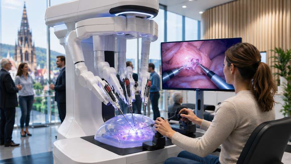Robotisches Operieren live erleben und selbst einen OP-Roboter steuern