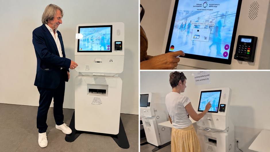 Digitale Kassenautomaten erleichtern Patientenwege im Südtiroler Sanitätsbetrieb Digitale Kassenautomaten erleichtern Patientenwege im Südtiroler Sanitätsbetrieb