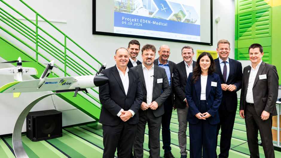 EDEN-Medical erprobt grenzüberschreitende Drohnentransporte für die medizinische Versorgung